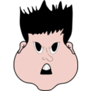 download Angry Boy clipart image with 0 hue color