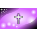 download Iceblue Glowing Cross Wallpaper clipart image with 45 hue color