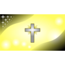 download Iceblue Glowing Cross Wallpaper clipart image with 180 hue color