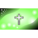 download Iceblue Glowing Cross Wallpaper clipart image with 225 hue color