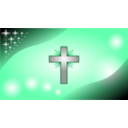 download Iceblue Glowing Cross Wallpaper clipart image with 270 hue color