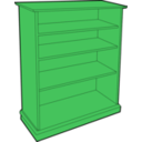 download Wooden Bookcase clipart image with 90 hue color
