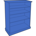 download Wooden Bookcase clipart image with 180 hue color