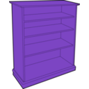 download Wooden Bookcase clipart image with 225 hue color