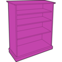 download Wooden Bookcase clipart image with 270 hue color