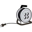download Cable Drum clipart image with 180 hue color