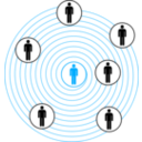 download Spiral Men Cloud clipart image with 180 hue color