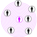download Spiral Men Cloud clipart image with 270 hue color