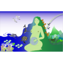 download Our Mother Earth clipart image with 45 hue color