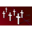 download Crosses On Field Remembrance Day clipart image with 225 hue color