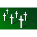 download Crosses On Field Remembrance Day clipart image with 0 hue color