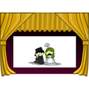 download Cinema 4 The Stage clipart image with 45 hue color