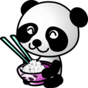 download Rice Panda clipart image with 180 hue color