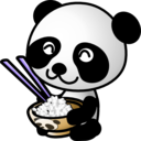 download Rice Panda clipart image with 270 hue color