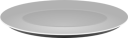 Plain Grey Plate