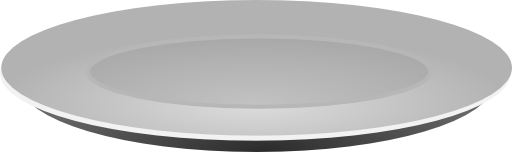 Plain Grey Plate