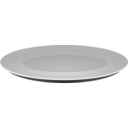 Plain Grey Plate