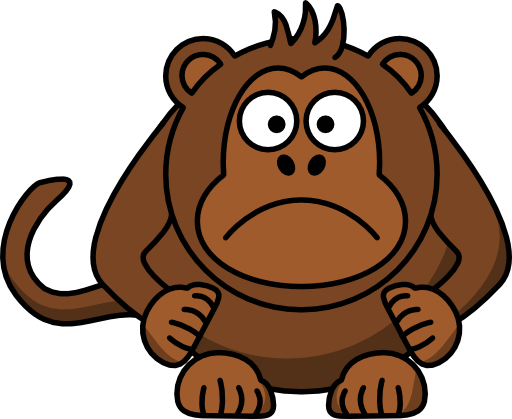 Angry Cartoon Monkey