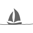 download Velero Sailboat clipart image with 225 hue color