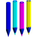 download Pencils clipart image with 180 hue color