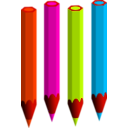 download Pencils clipart image with 315 hue color