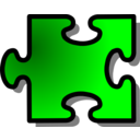 download Green Jigsaw Piece 16 clipart image with 0 hue color