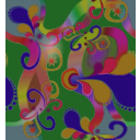 download Hideous Paisley Pattern clipart image with 315 hue color