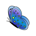 download Butterflygreen clipart image with 45 hue color