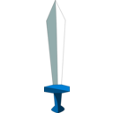 download Sword clipart image with 180 hue color