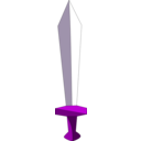 download Sword clipart image with 270 hue color