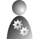 download Users clipart image with 180 hue color