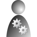 download Users clipart image with 0 hue color