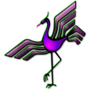 download Bird Emblem 1 clipart image with 270 hue color