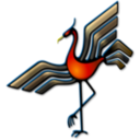 download Bird Emblem 1 clipart image with 0 hue color