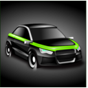 download Audi A3 clipart image with 90 hue color