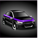 download Audi A3 clipart image with 270 hue color