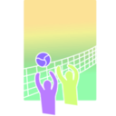 download Volleyball clipart image with 45 hue color