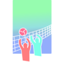 download Volleyball clipart image with 135 hue color