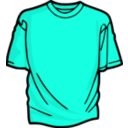 download Azure T Shirt clipart image with 315 hue color