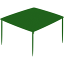 download Small Square Table 01 clipart image with 90 hue color