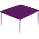 download Small Square Table 01 clipart image with 270 hue color