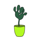 download Cactus Plants 001 clipart image with 45 hue color