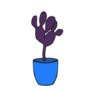 download Cactus Plants 001 clipart image with 180 hue color
