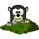 download Cartoon Mole clipart image with 45 hue color