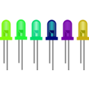 download Light Emiting Diodes clipart image with 90 hue color