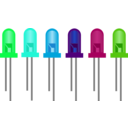 download Light Emiting Diodes clipart image with 135 hue color