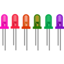 download Light Emiting Diodes clipart image with 315 hue color