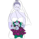 download Bride clipart image with 225 hue color