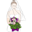 download Bride clipart image with 0 hue color