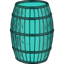 download Barrel Rendered clipart image with 135 hue color